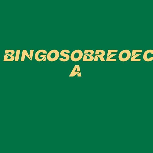 Logo da BINGOSOBREOECA